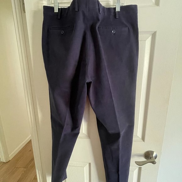 EUC Men's Navy Blue Loro Piana Cotton Chinos Size 56 IT or 38 x 31 US - Picture 4 of 4